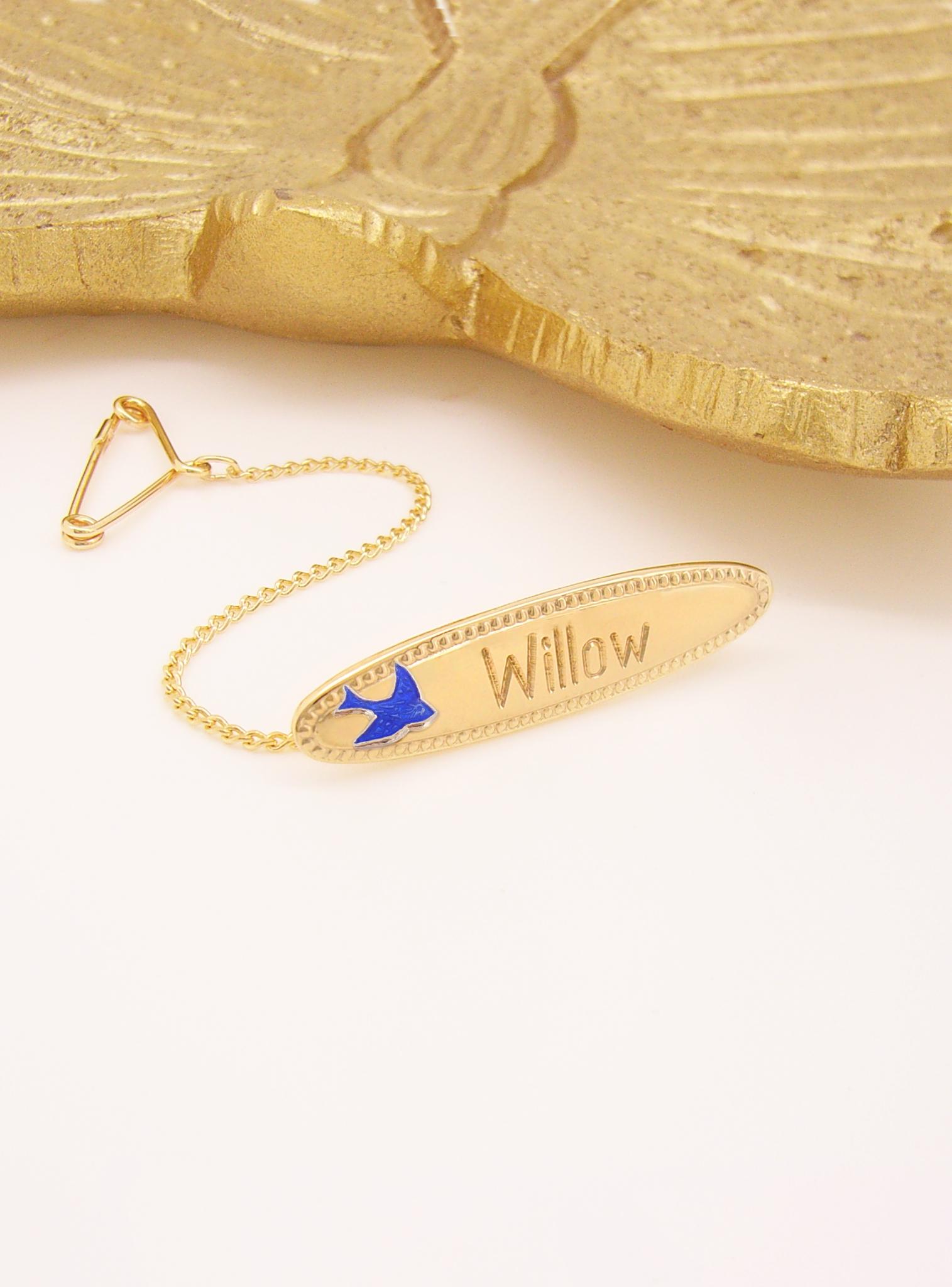 Bluebird of Happiness Baby Brooches