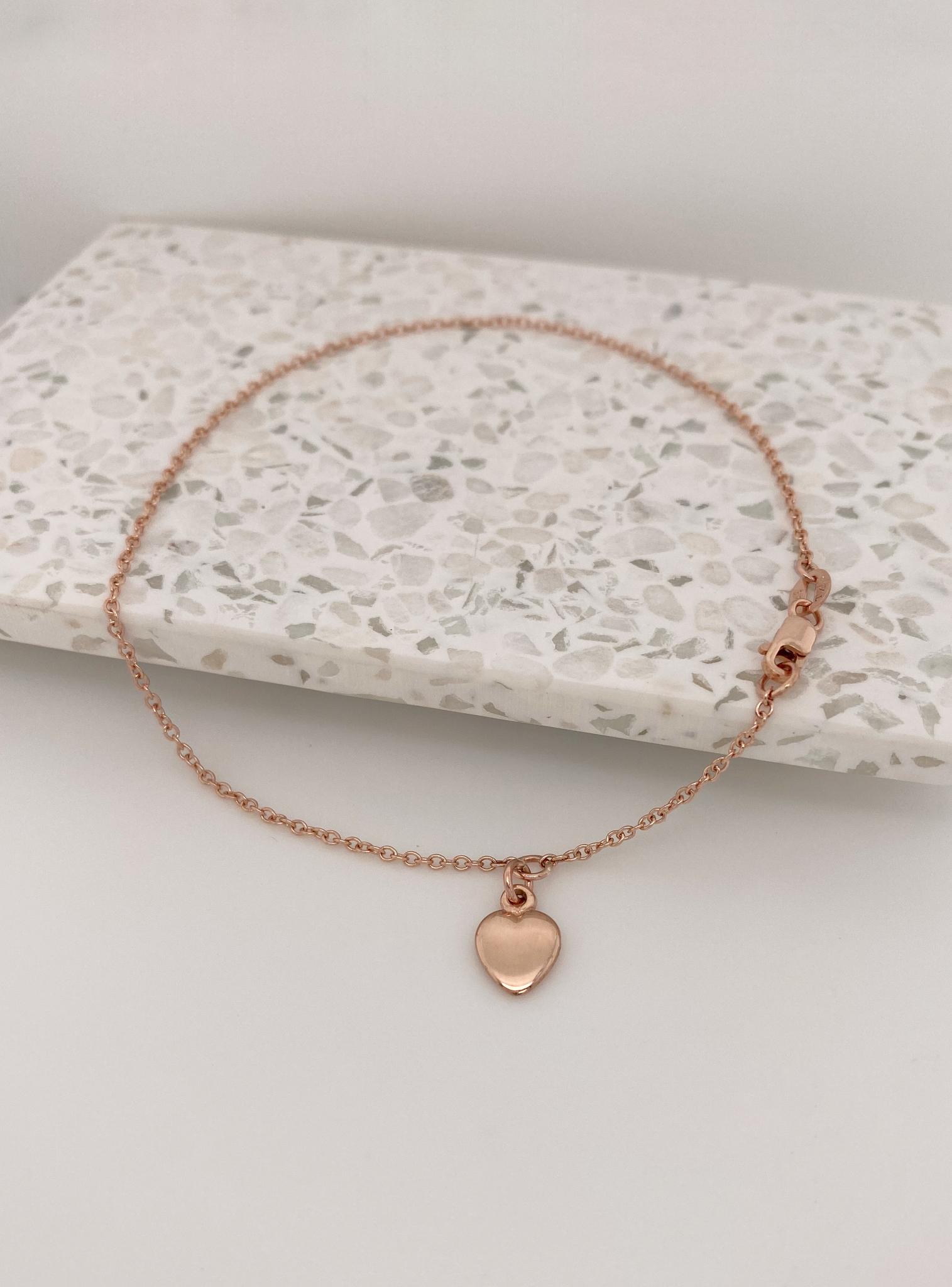 Love Heart Charm Anklets