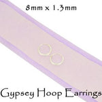 STERLING SILVER 6mm - 8mm TINY BABY GYPSEY HOOP EARRINGS
