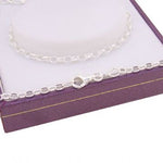 STERLING SILVER 2.4mm OVAL BELCHER CHAIN NECKLACE All Lengths Available