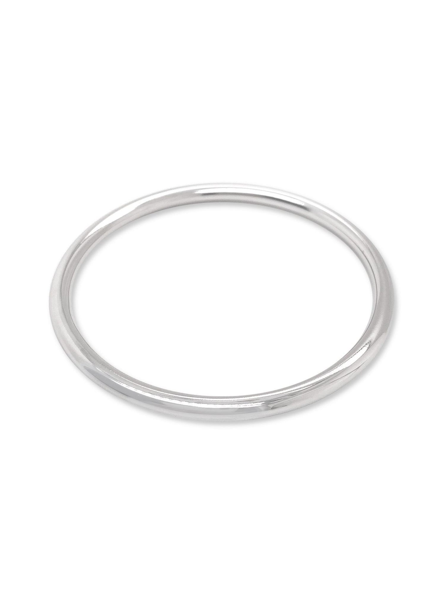Sterling Silver 4mm Round Golf Bangle All Sizes