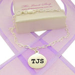 STERLING SILVER PERSONALISED 12mm COIN BRACELET