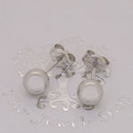 9CT WHITE GOLD 6mm BALL STUD DESIGN EARRINGS