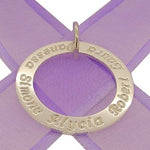 STERLING SILVER 34mm PERSONALISED FAMILY PENDANT