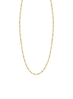 Curb Figaro Necklace Chain in 9ct Yellow Gold