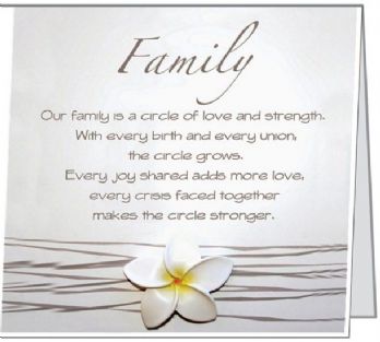 Free Gift Folded Card Our Family