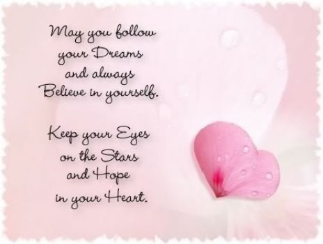 Free Gift Folded Follow your Dreams