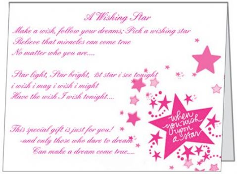 Free Gift Folded Wish Upon a Star