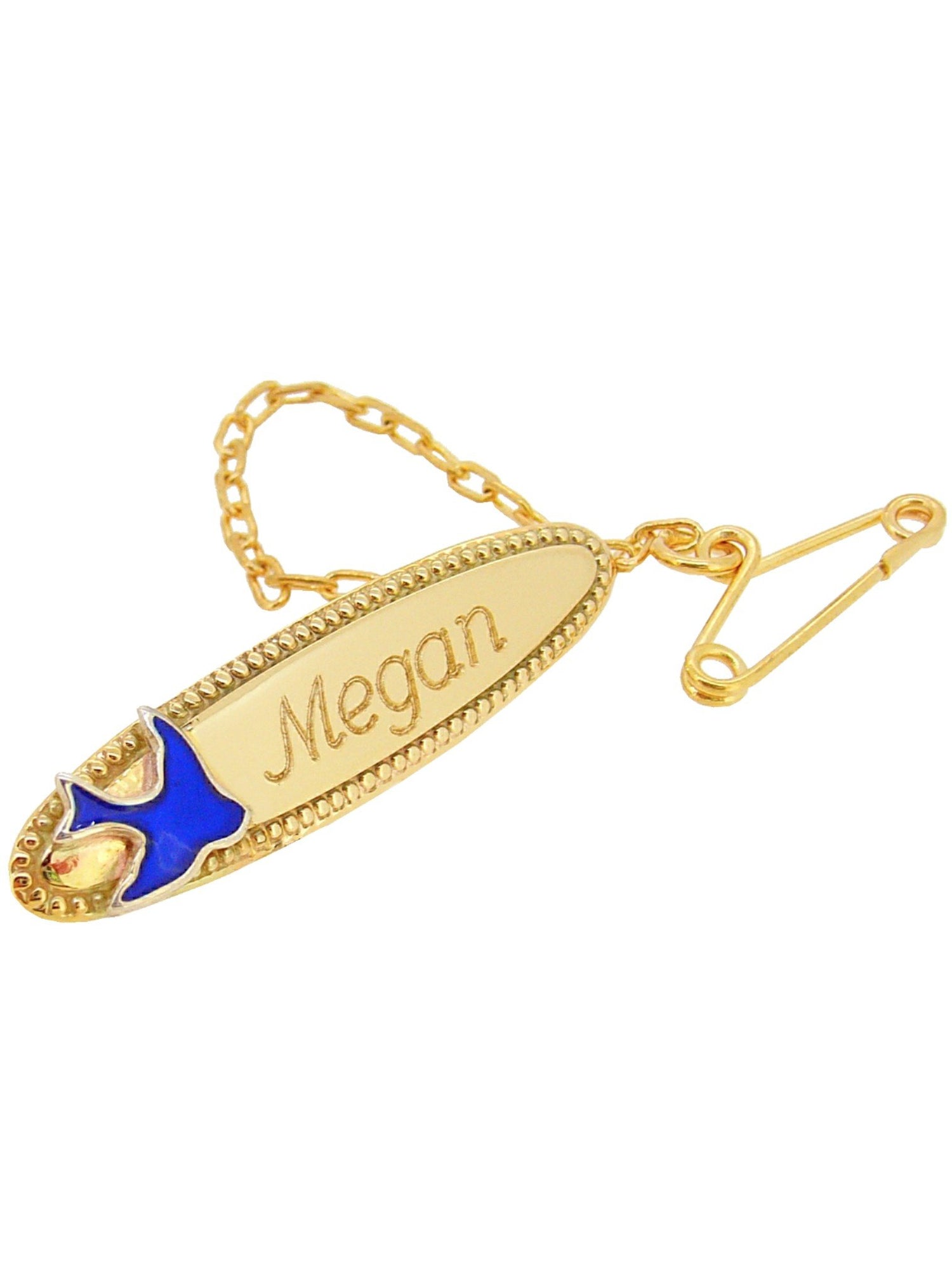 Add a Name to Be Engraved on a Baby Brooch