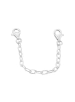 3.5mm Sterling Silver Clip on Bracelet Safety Chain