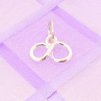 STERLING SILVER 12mm INFINITY SYMBOL DESIGN CHARM