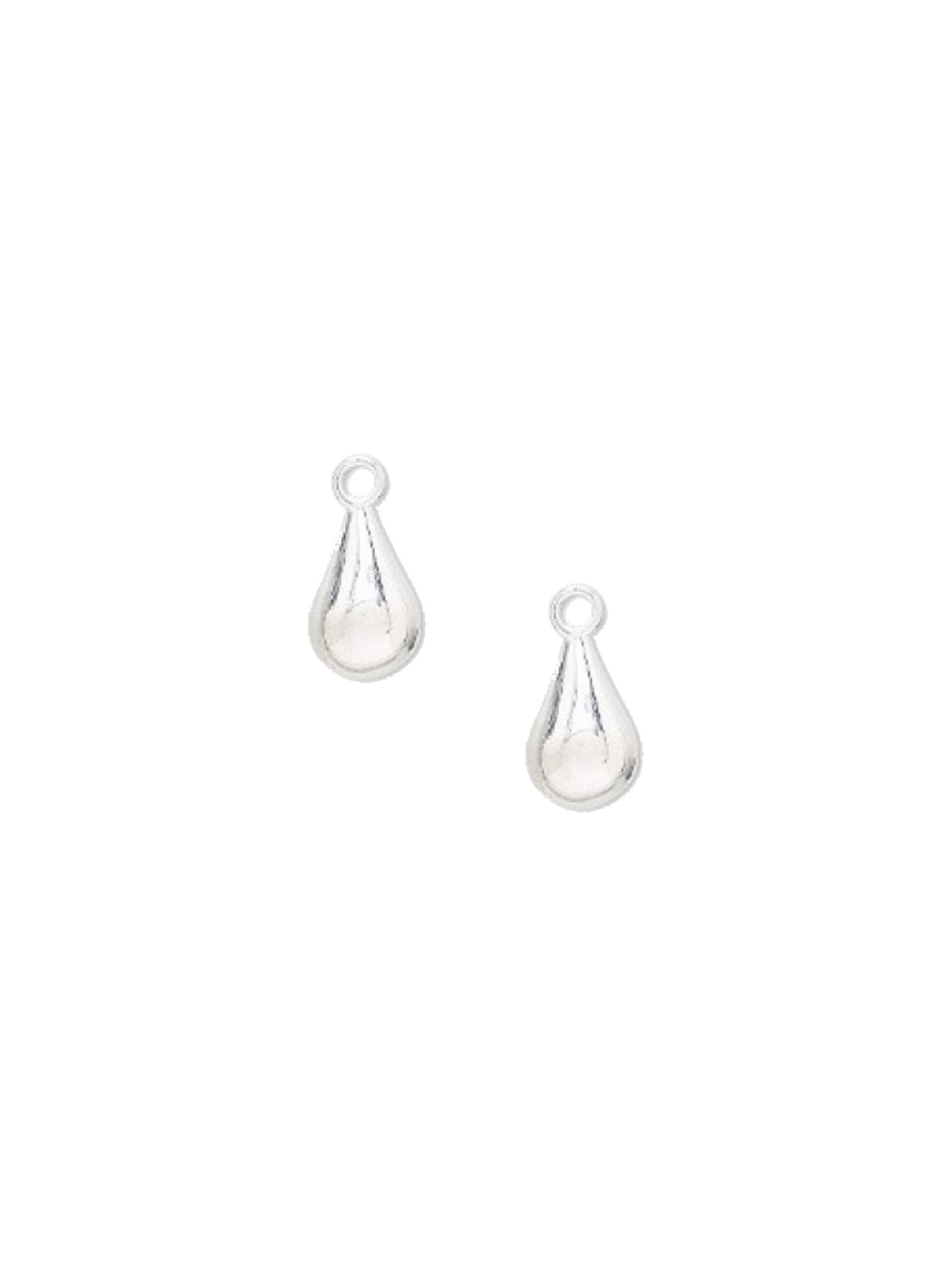 Tiny Teardrop Charms for Sleeper Earrings in Sterling Silver