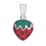 PASTICHE STERLING SILVER STRAWBERRY CHARM PENDANT