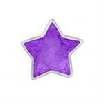 STERLING SILVER PASTICHE PETITE PURPLE WISHING STAR BEAD CHARM -XE033PU