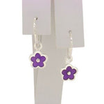 STERLING SILVER PASTICHE CHARM SLEEPER EARRINGS