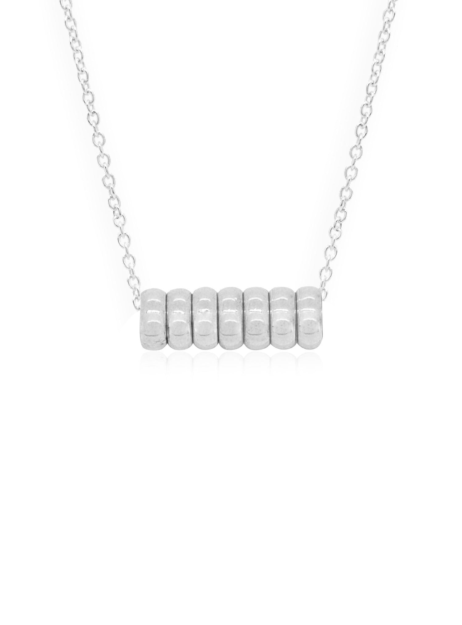 Seven 7 Lucky Rings Charms in Sterling Silver