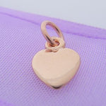 9CT ROSE GOLD 8mm LOVE HEART CHARM 9R_HR1980