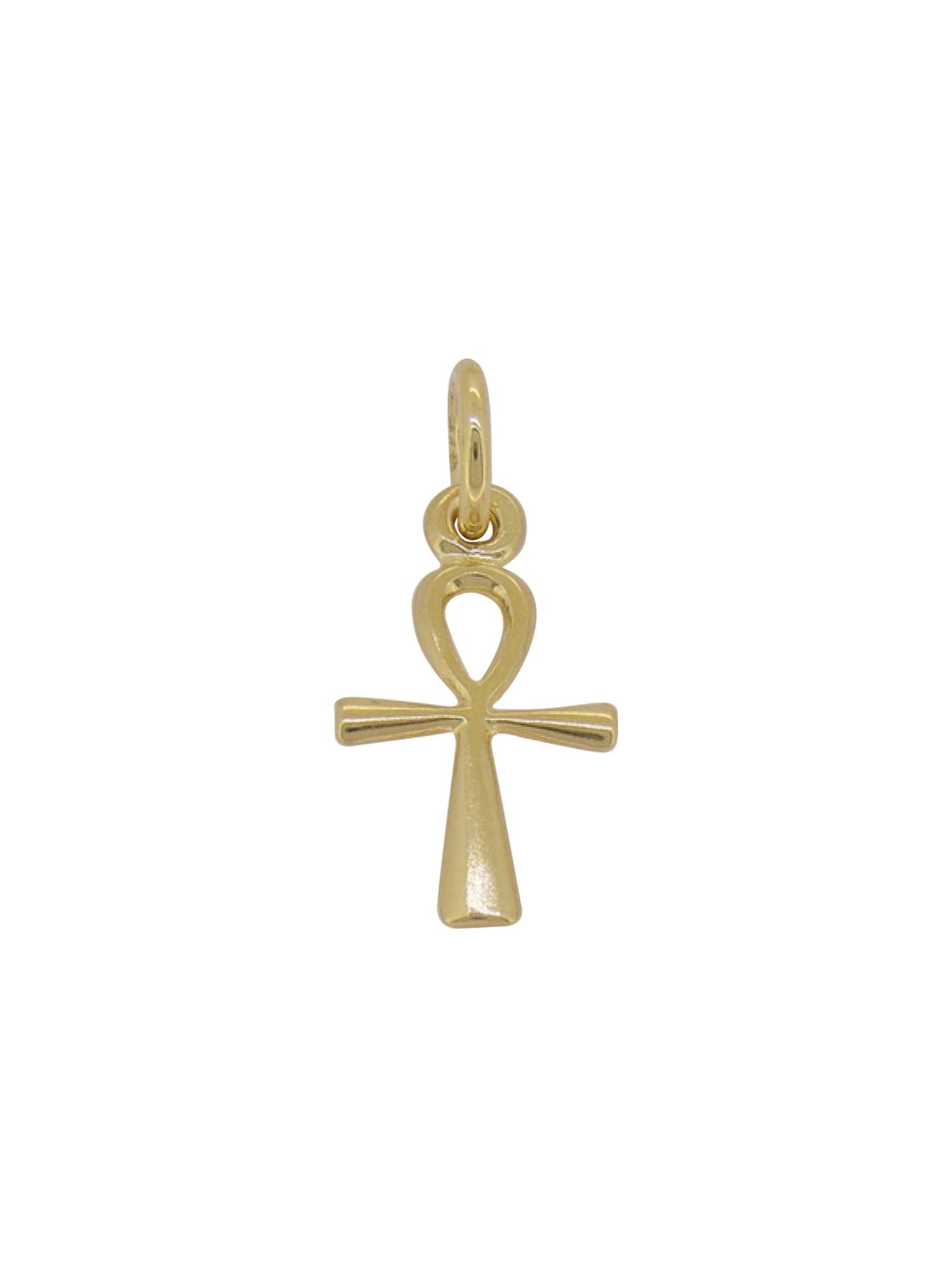 Egyptian Ankh of Life Charm Pendant in 9ct Gold