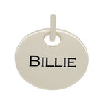 20mm ROUND PERSONALISED NAME MESSAGE TABLET COIN PENDANT