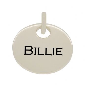 20mm ROUND PERSONALISED NAME MESSAGE TABLET COIN PENDANT