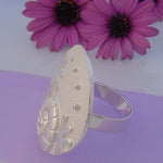 STERLING SILVER 30mm SEA LIFE RING SIZE N 925-54-706-6654