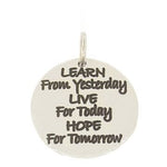 23mm ROUND PERSONALISED NAME MESSAGE COIN PENDANT