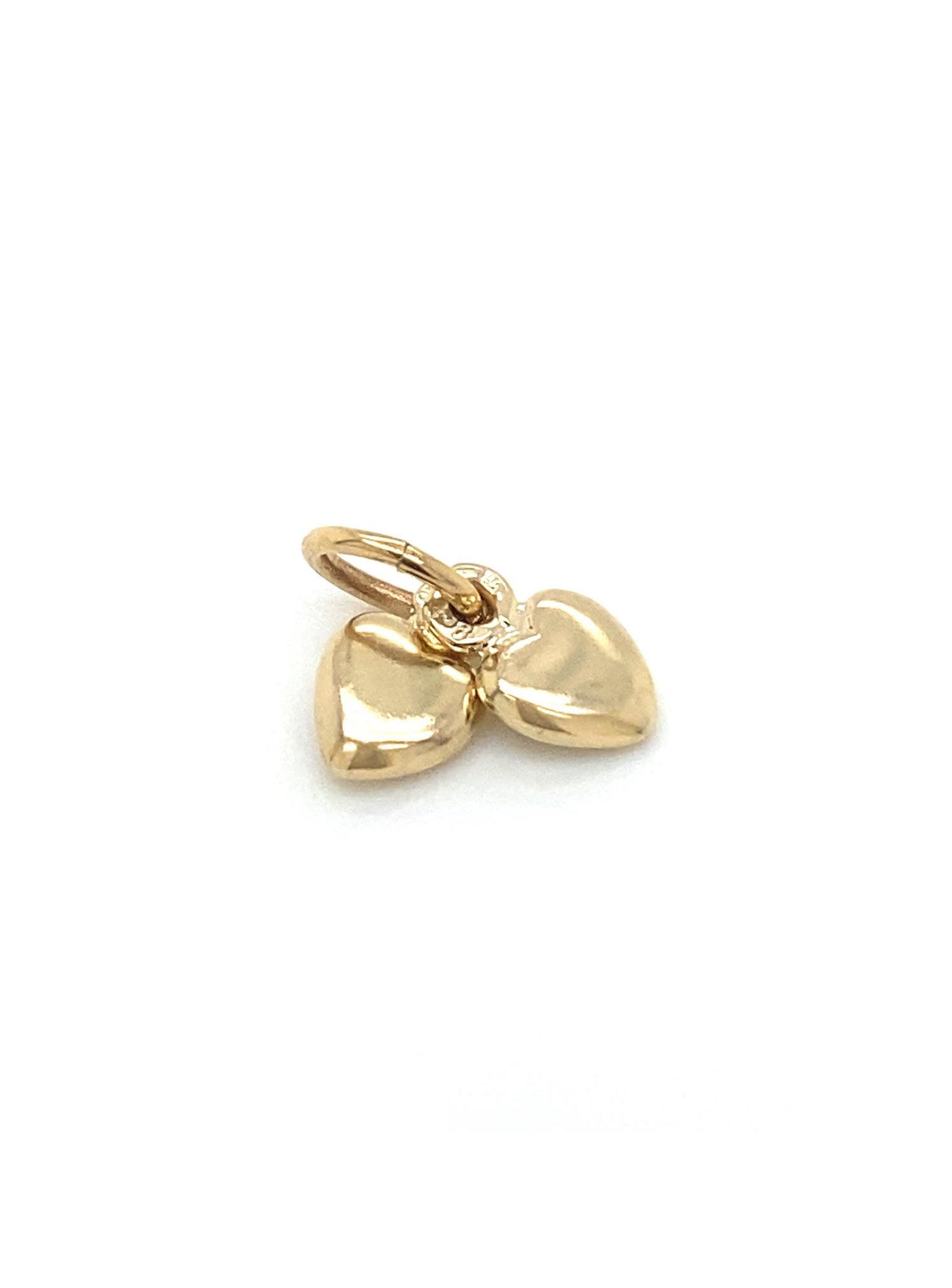 9ct Gold Two Love Hearts Charm