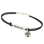 TREE OF LIFE UNISEX STERLING SILVER RECTANGLE IDENTITY MESSAGE DESIGN PERSONALISED BRACELET Made in Sizes Baby up to Adult