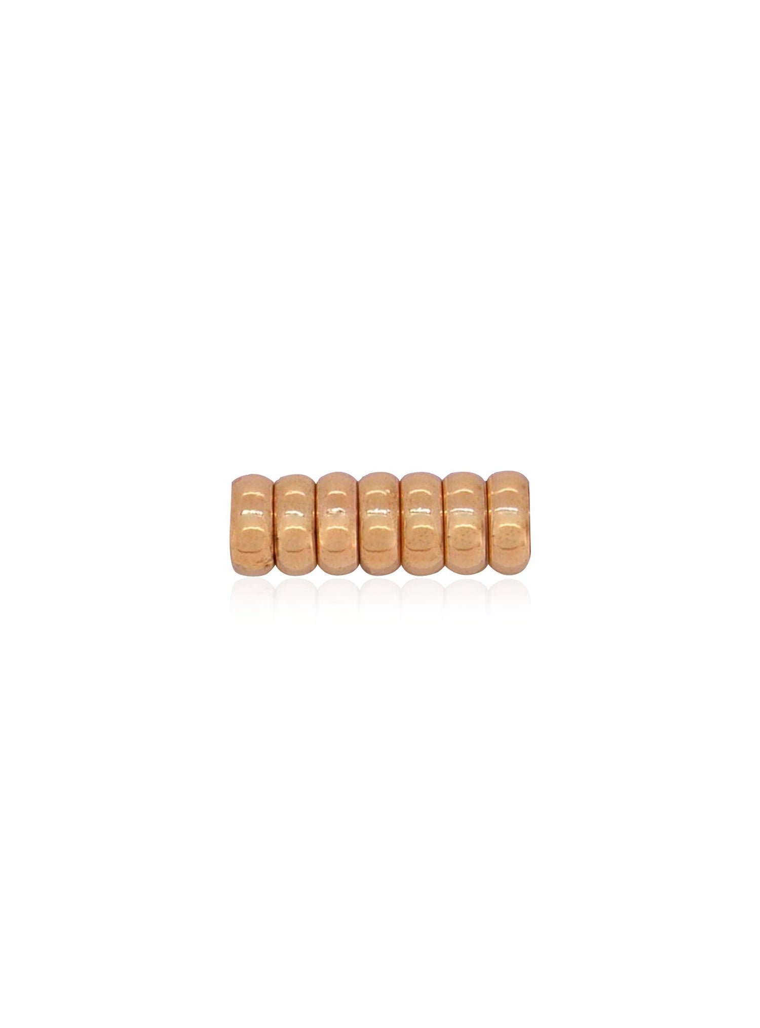 Seven 7 Lucky Rings Charms in 9ct Rose Gold