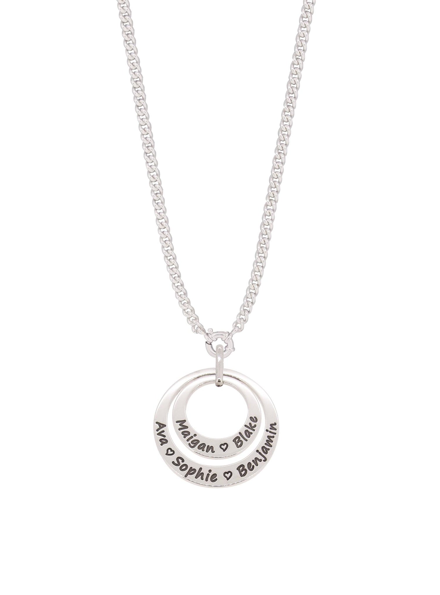 Circle of Life Personalised Family Name Pendant