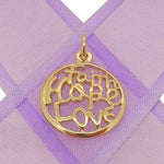 9CT GOLD FAITH HOPE LOVE CHARM PENDANT -9Y_HRkb113