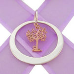 33mm CIRCLE OF LIFE PERSONALISED 9CT ROSE GOLD TREE OF LIFE NAME PENDANT -33mm-KB58-9R-KB60