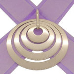 STERLING SILVER 15mm 25mm 35mm & 45mm FOUR CIRCLES OF LIFE PERSONALISED NAME PENDANT 15mm-25mm-35mm-45mm-FBail-SS