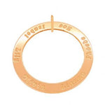 9CT ROSE GOLD 43mm CIRCLE OF LIFE PERSONALISED FAMILY PENDANT