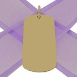 9CT GOLD MENS and UNISEX 20mm x 39mm LARGE DOG TAG PERSONALISED NAME DESIGN -DT-20mm x 39mm-9Y