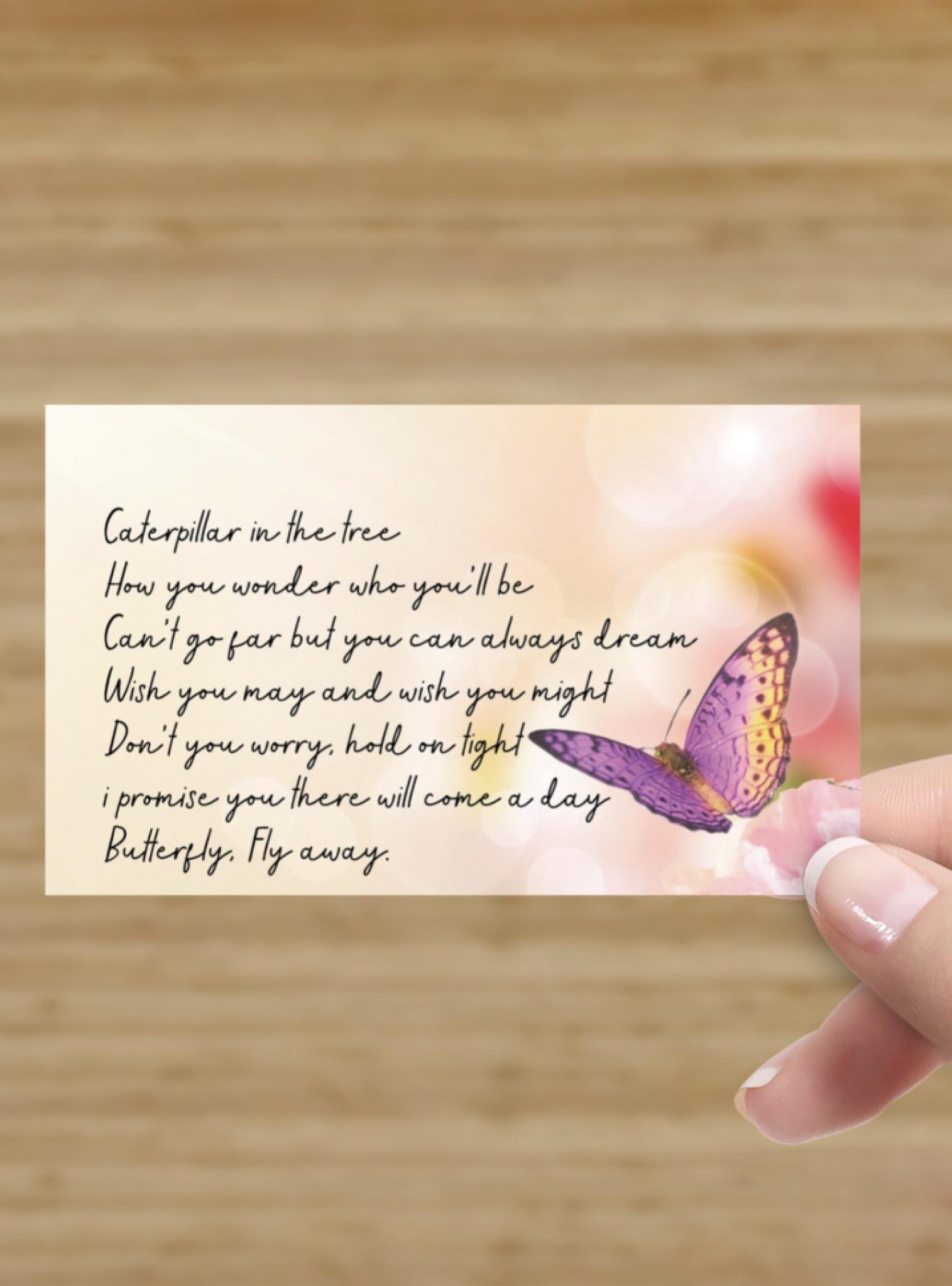 Free Gift Tag Butterfly