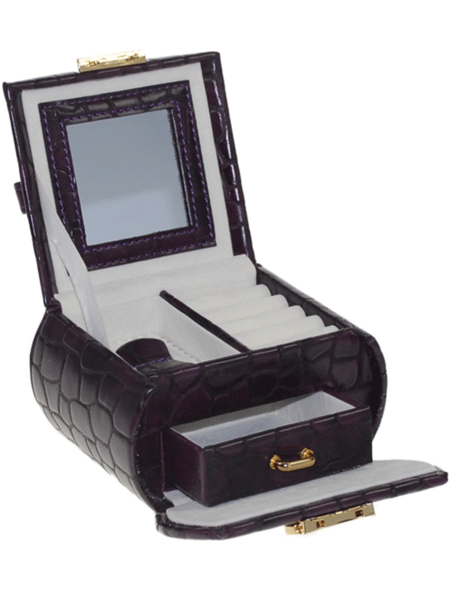 Moroco Dark Purple Womens Jewellery Box