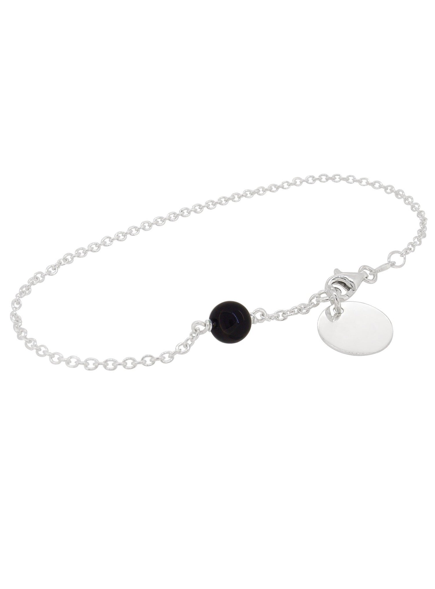 Allure Coin Tag Onyx Minimalist Charm Bracelet Love Britty