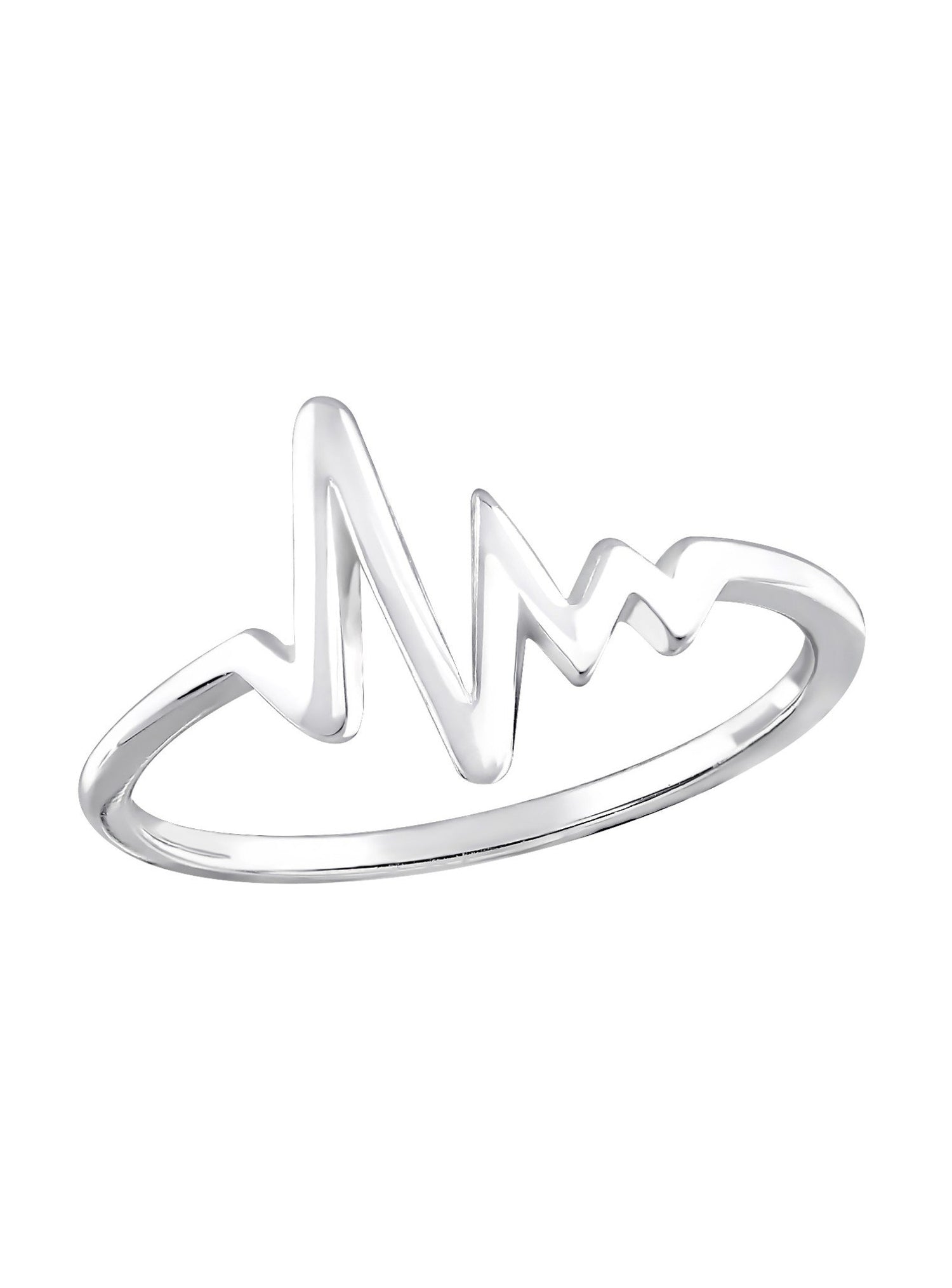 Heartbeat Minimalist Ring in Sterling Silver Love Britty