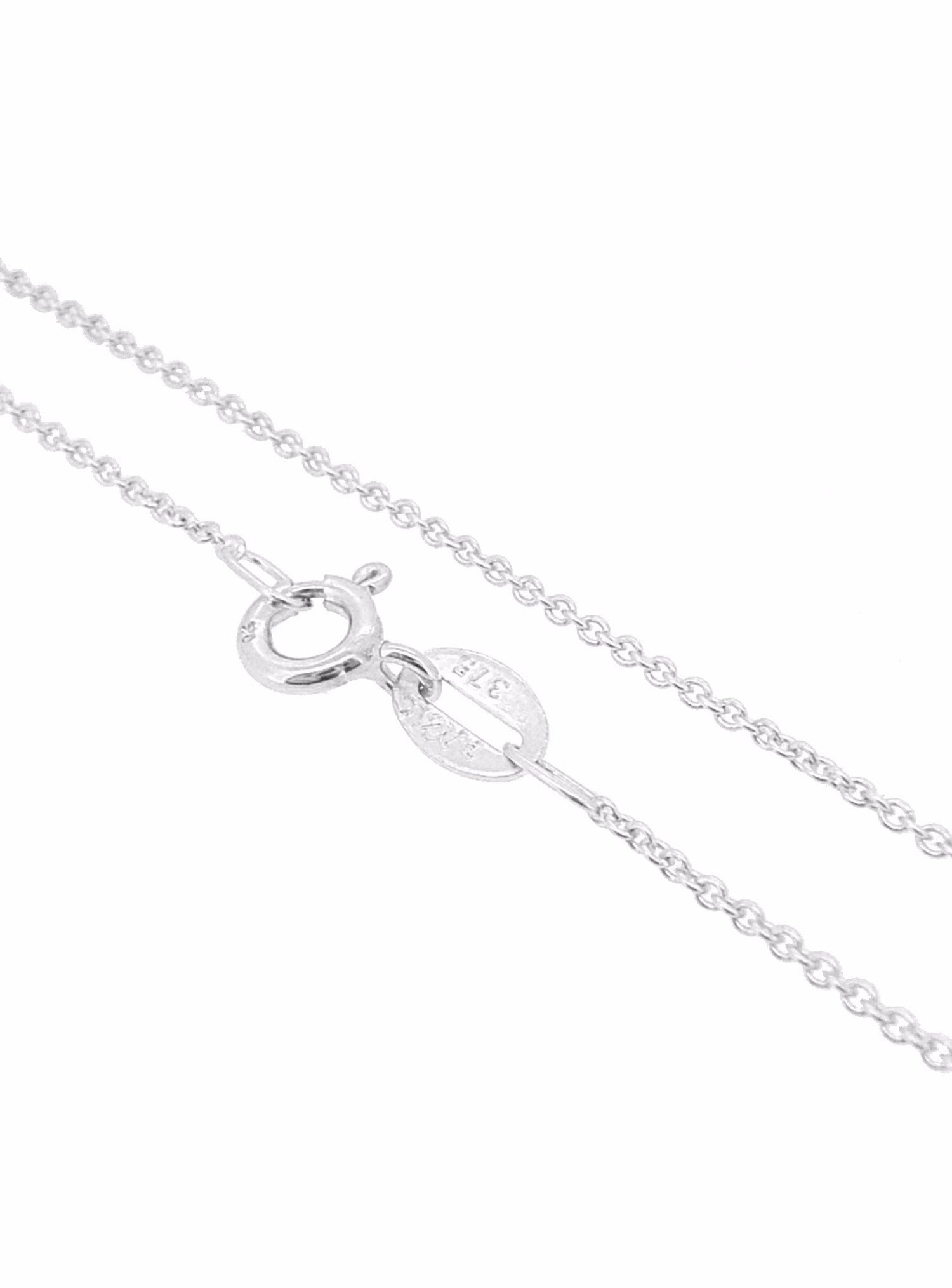 Cable Trace Necklace Chain in Solid 9ct White Gold All Sizes
