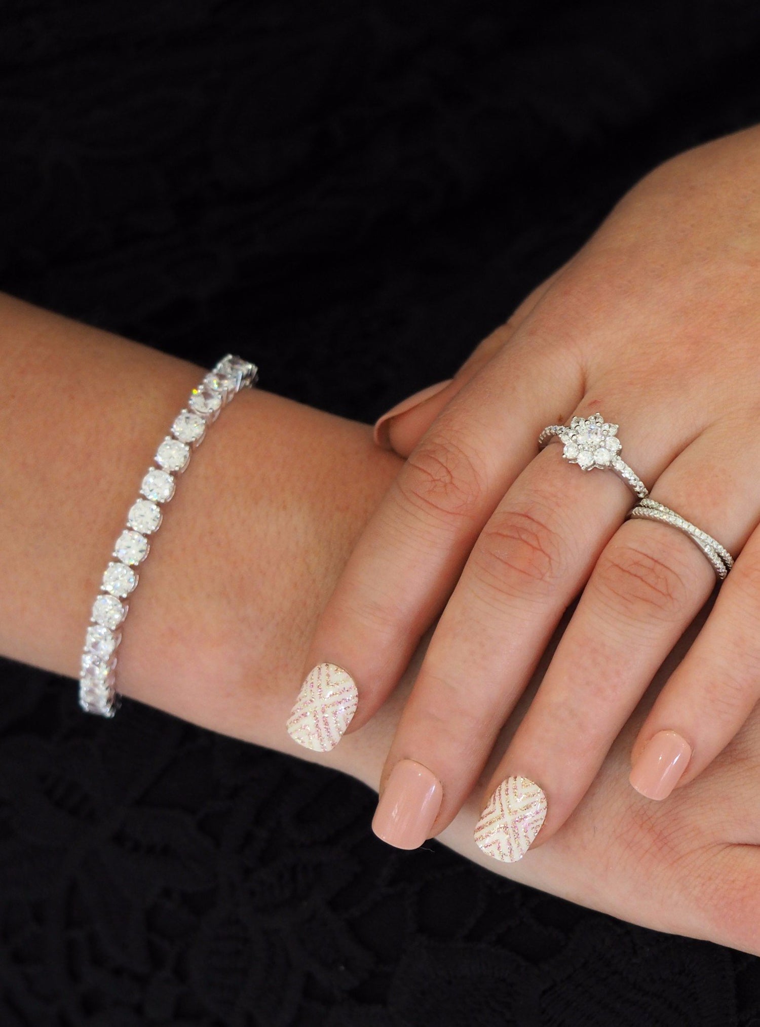 Chloe Cz 5mm Tennis Bracelet in Sterling Silver