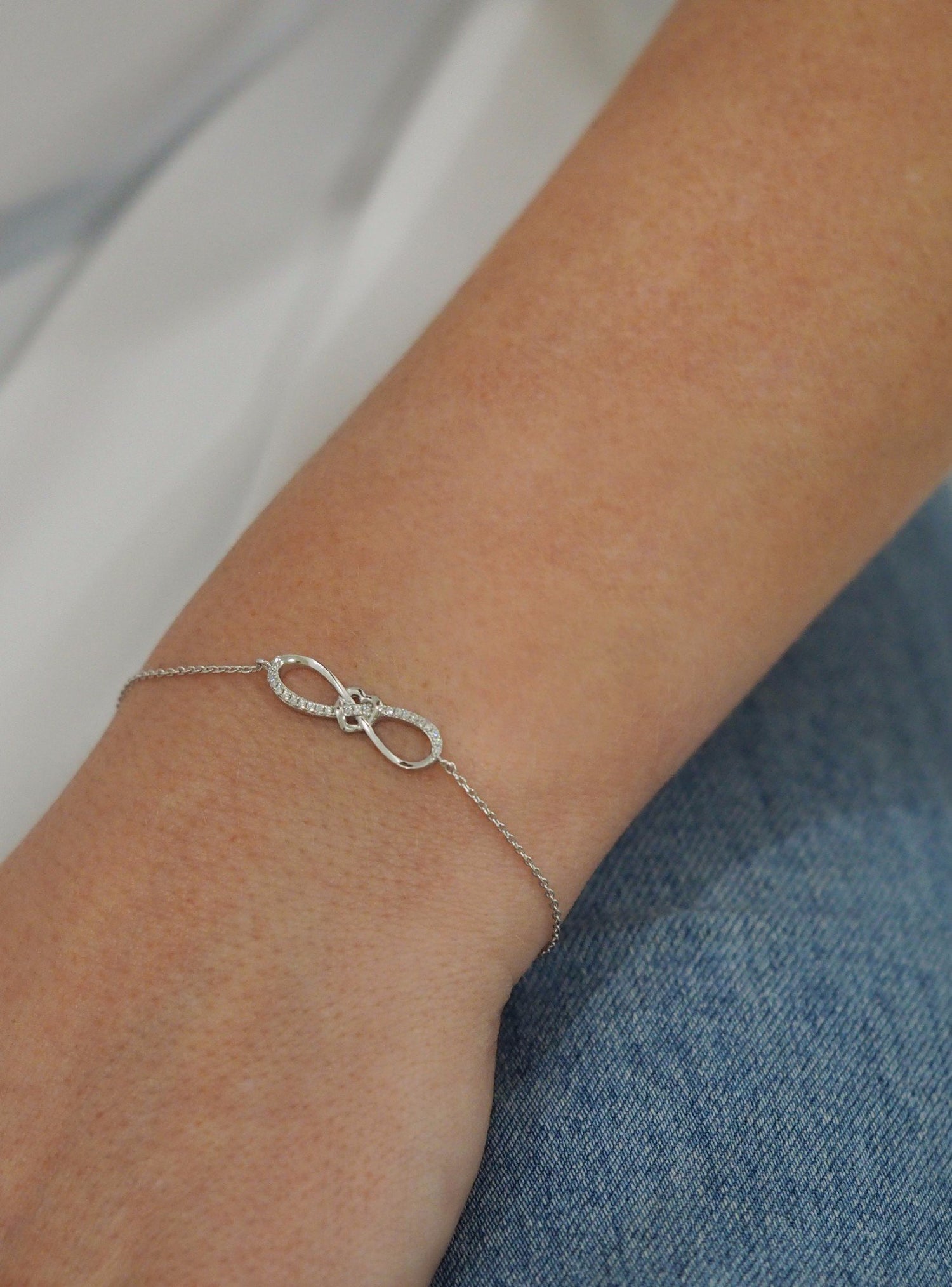 Shelby Infinity Sweet Love Bracelet in Sterling Silver