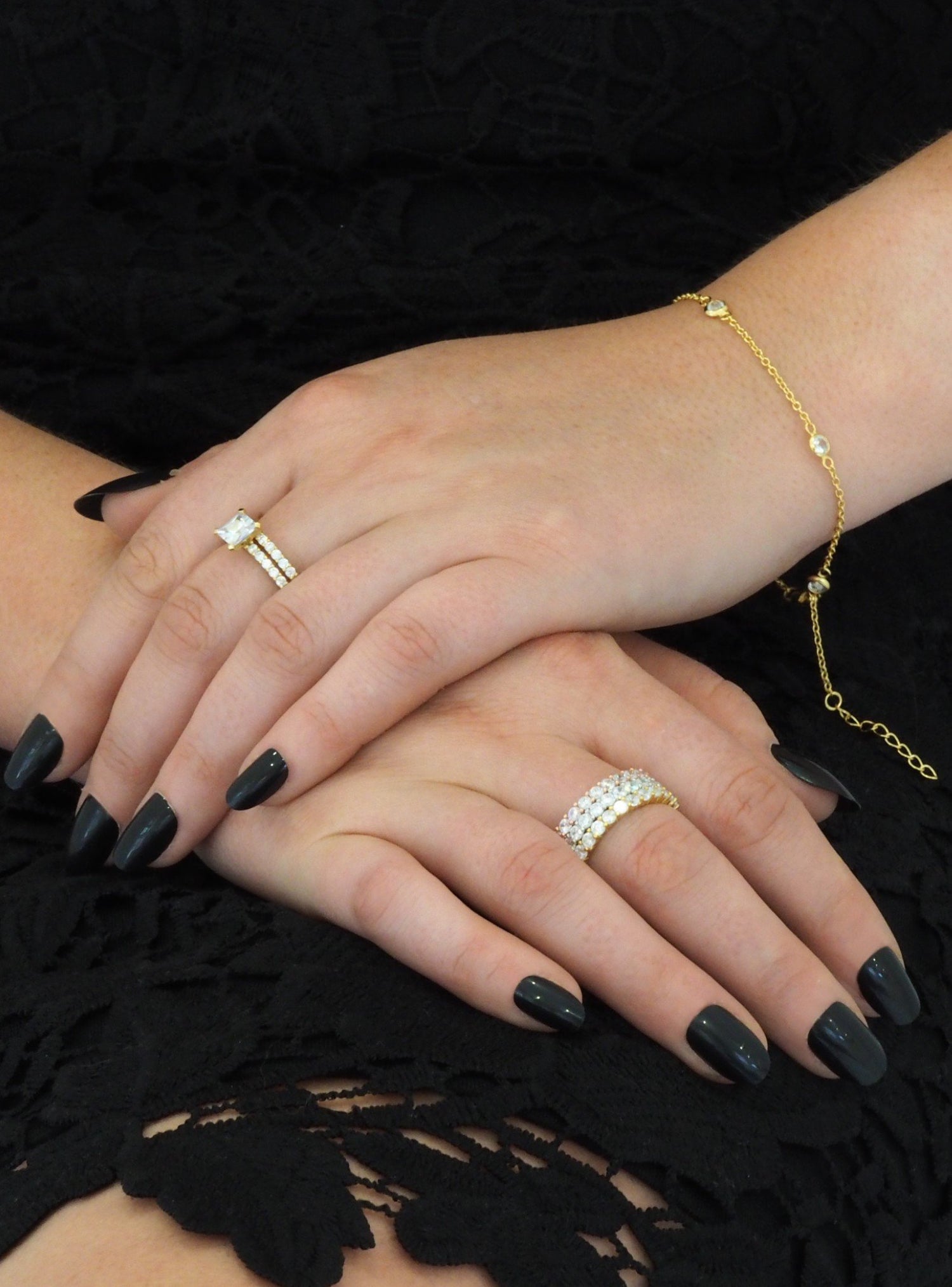 Taylor Cz by the Yard Bracelet in Gold