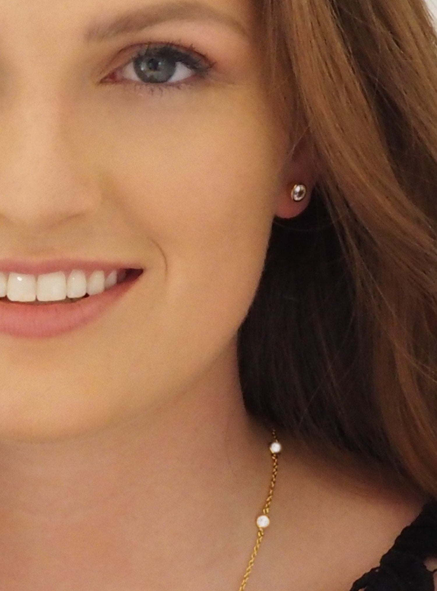 Taylor 4mm Cz Stud Earrings in Gold