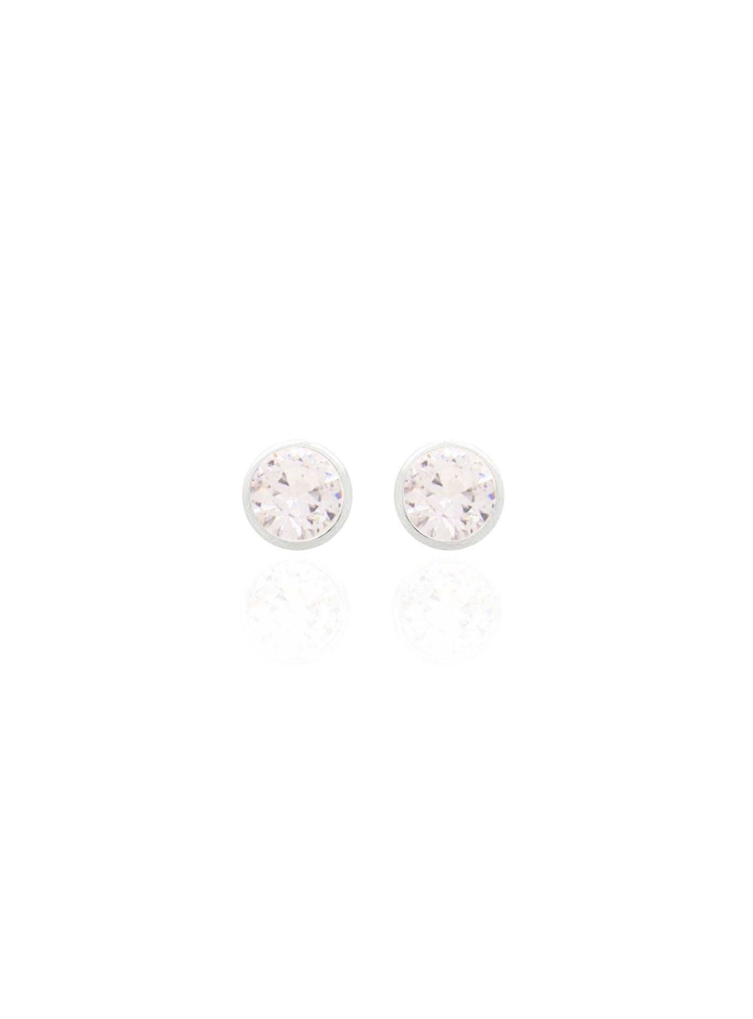 Taylor 3mm Cz Stud Earrings in Sterling Silver