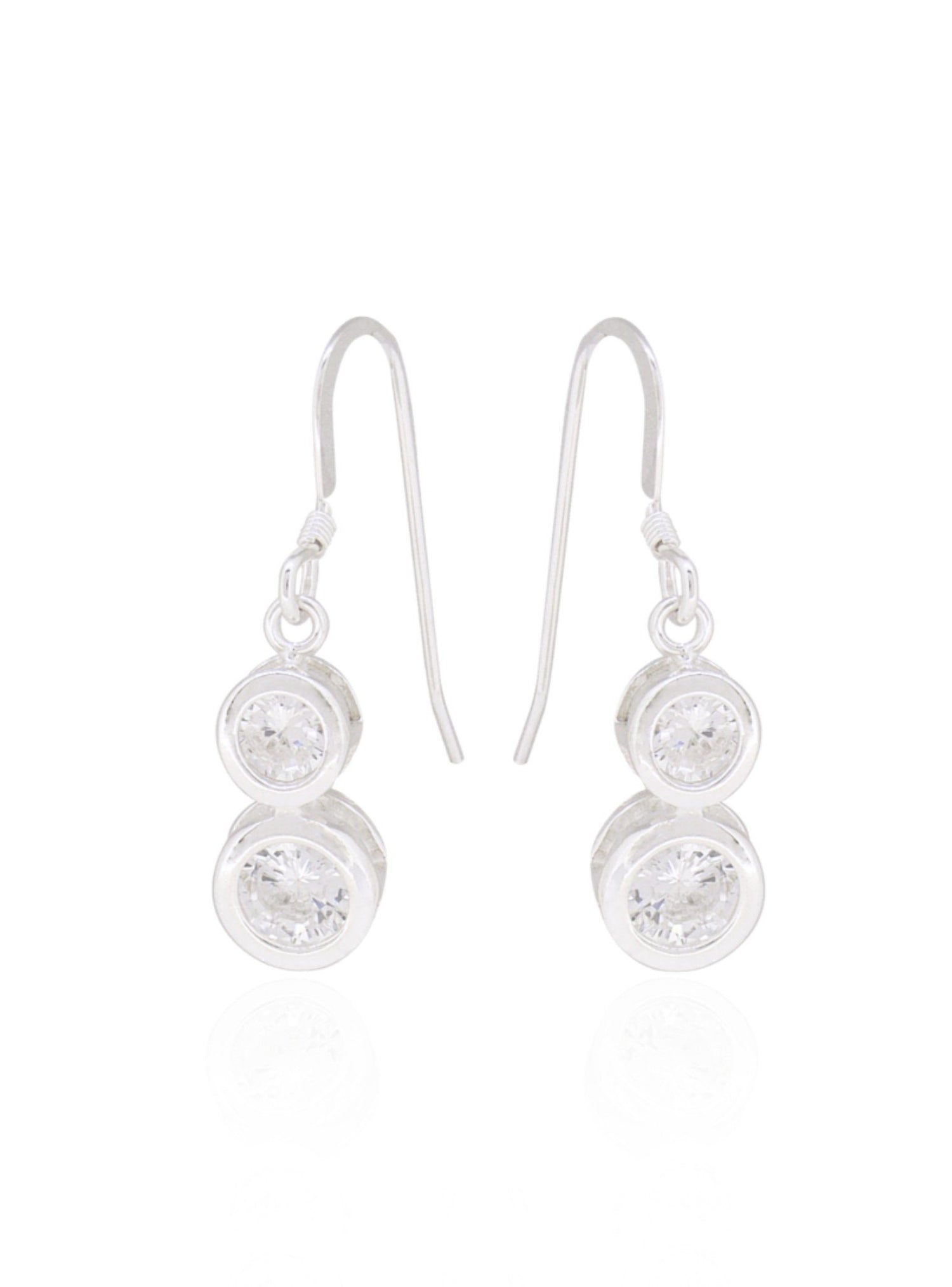 Elsa Cz Earrings in Sterling Silver