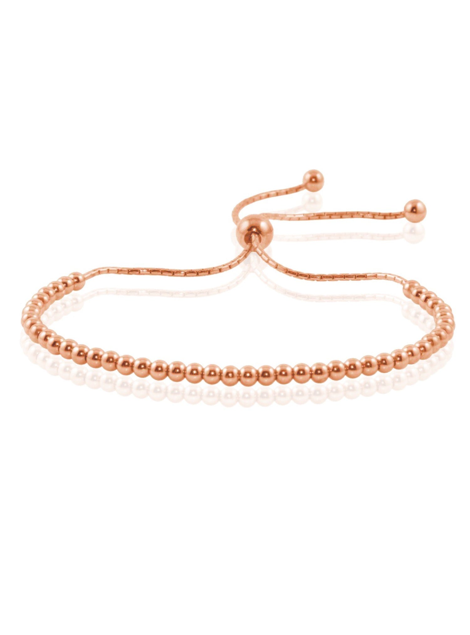 Elise Ball Bead Bracelet in Rose Gold