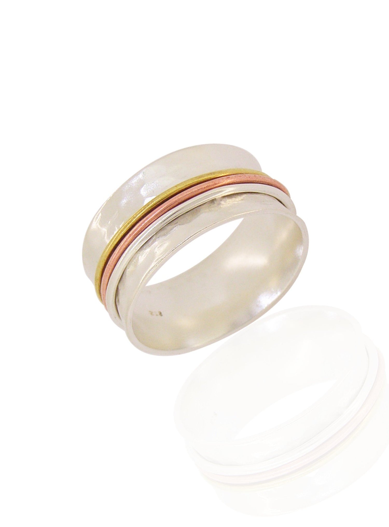 Love Britty Fidget Meditation Spinner Ring in Silver