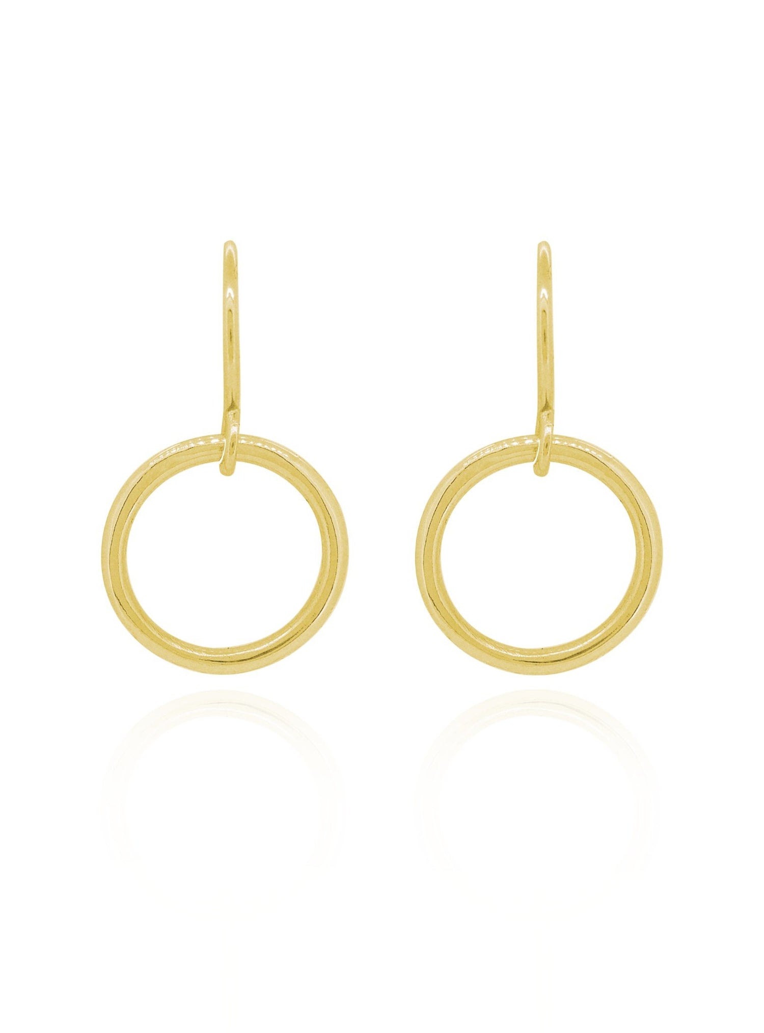 Hope Circle Earrings in 9ct Gold