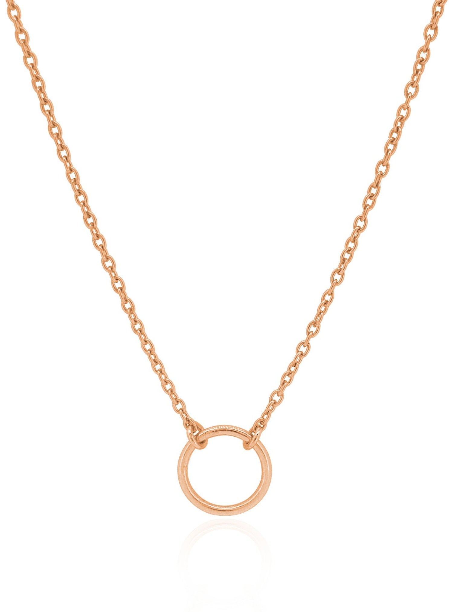 Hope Circle Necklace in Solid 9ct Rose Gold